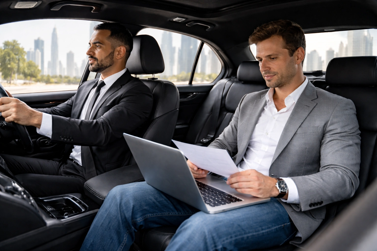 private driver for business meetings in Dubai
